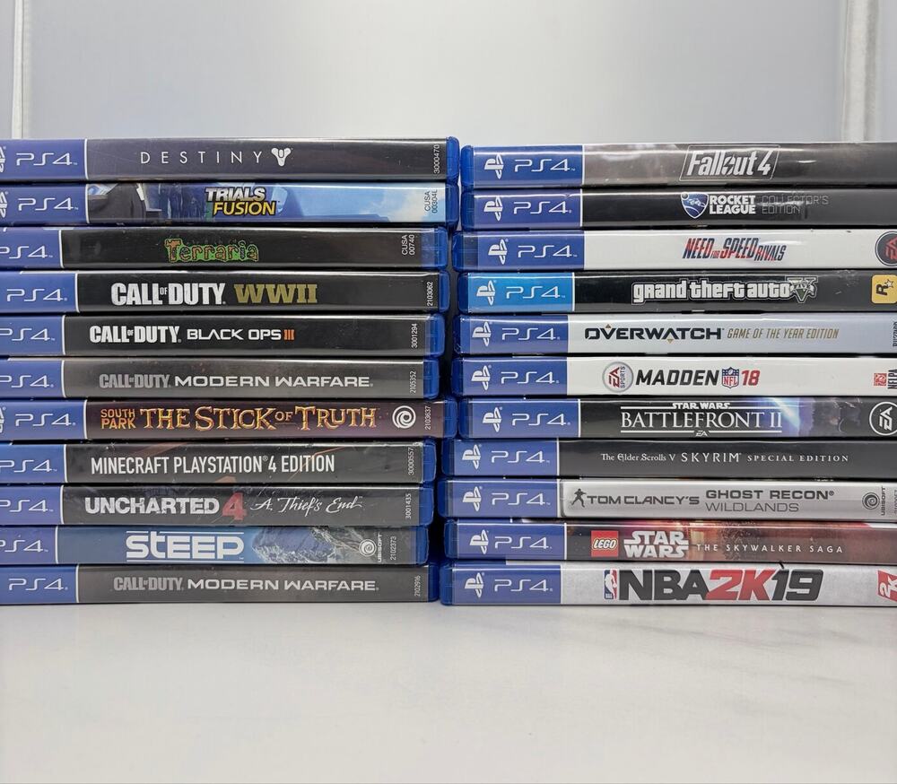 Lot of 25 Empty Video Game Cases Lot Replacement Cover Art PS4 Wii PS3